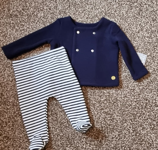 sailor inspired 2 piece outfit
