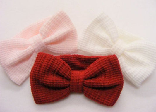 Large Knitted bow headband 3 colours