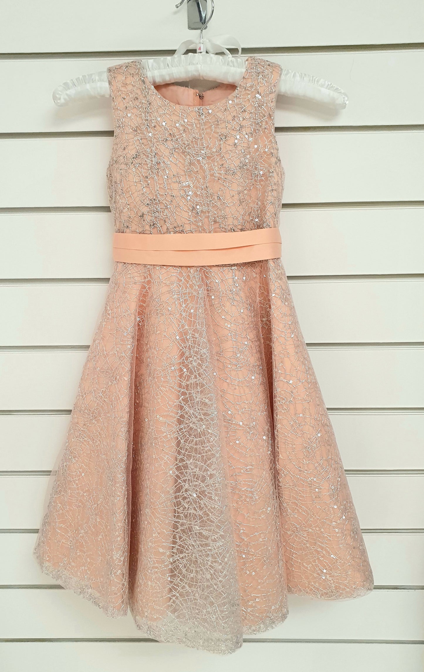 Peach and sparkle Party dress