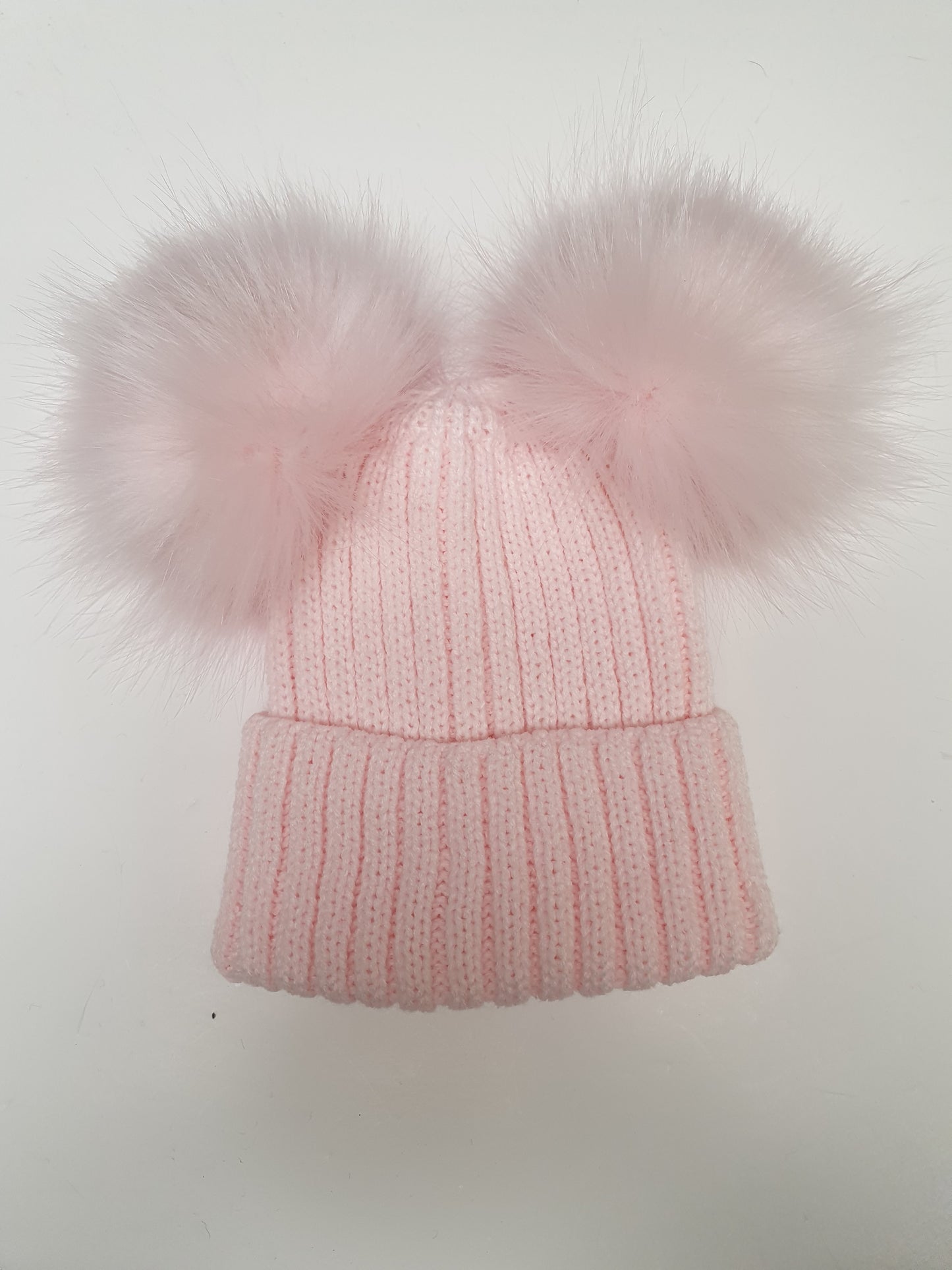 Double fur pom hat (11 colours)