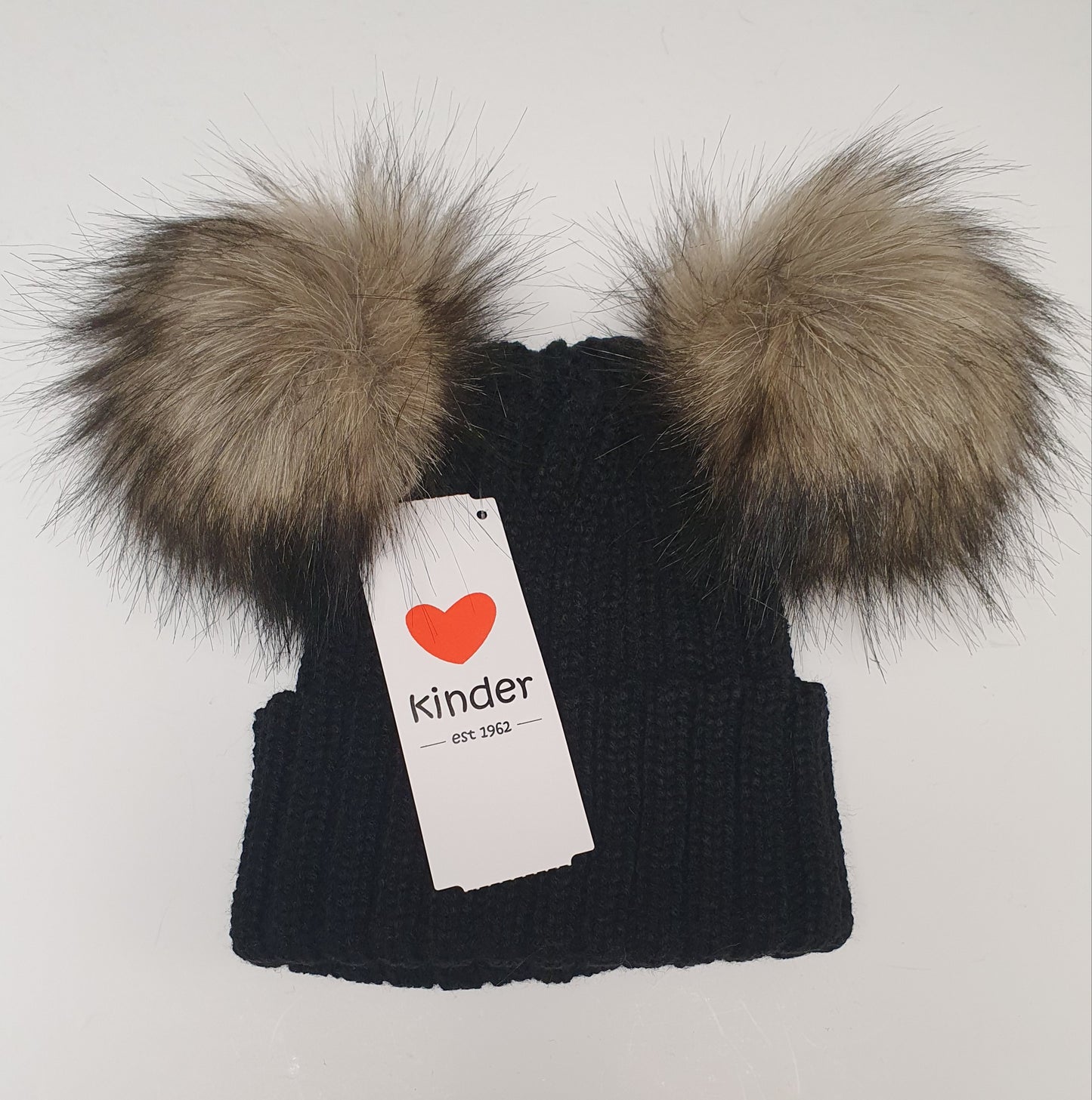 Double fur pom hat (11 colours)