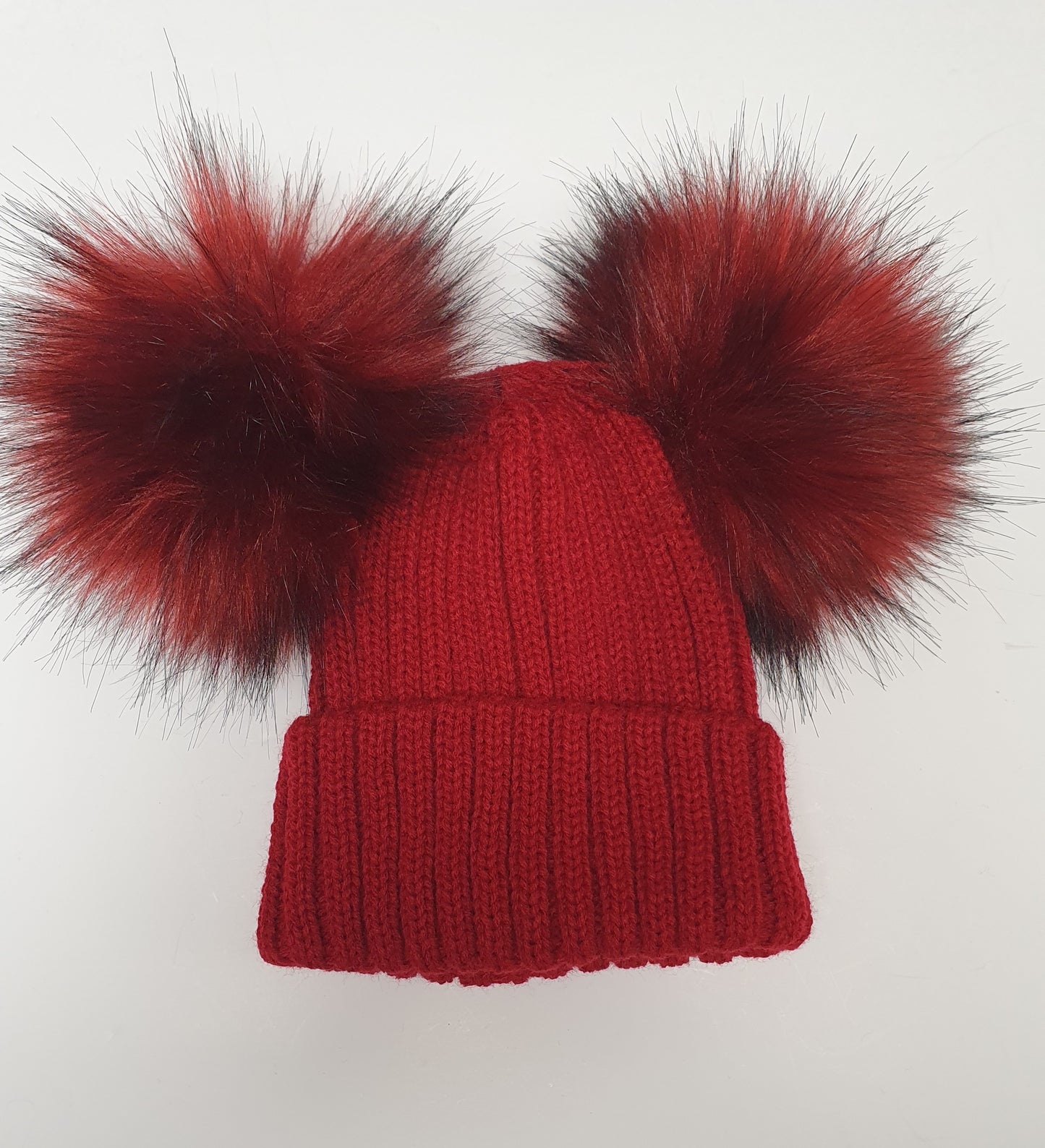 Double fur pom hat (11 colours)