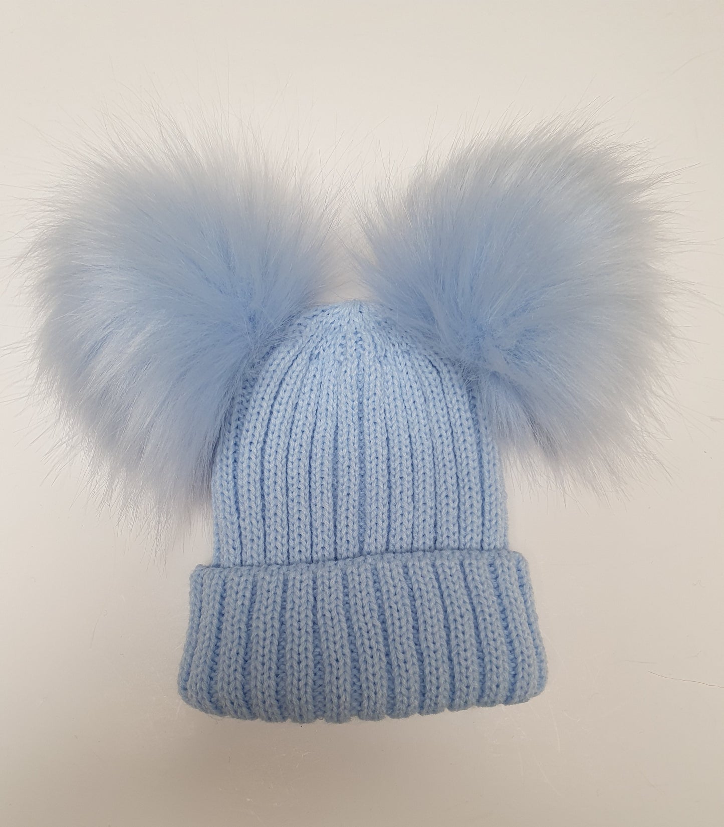 Double fur pom hat (11 colours)