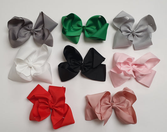 6 inch hair bows on clip