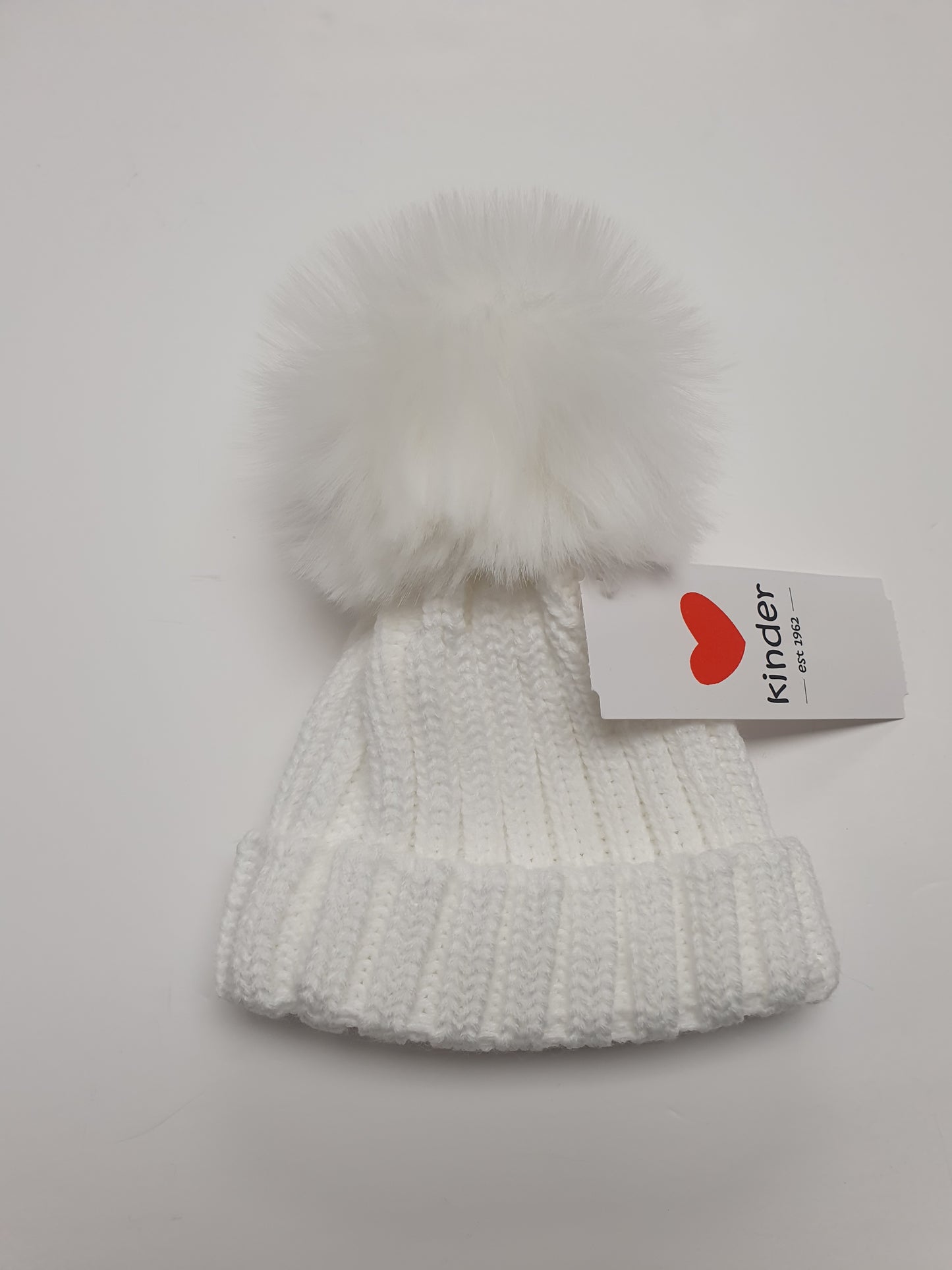 Fur pom pom hat