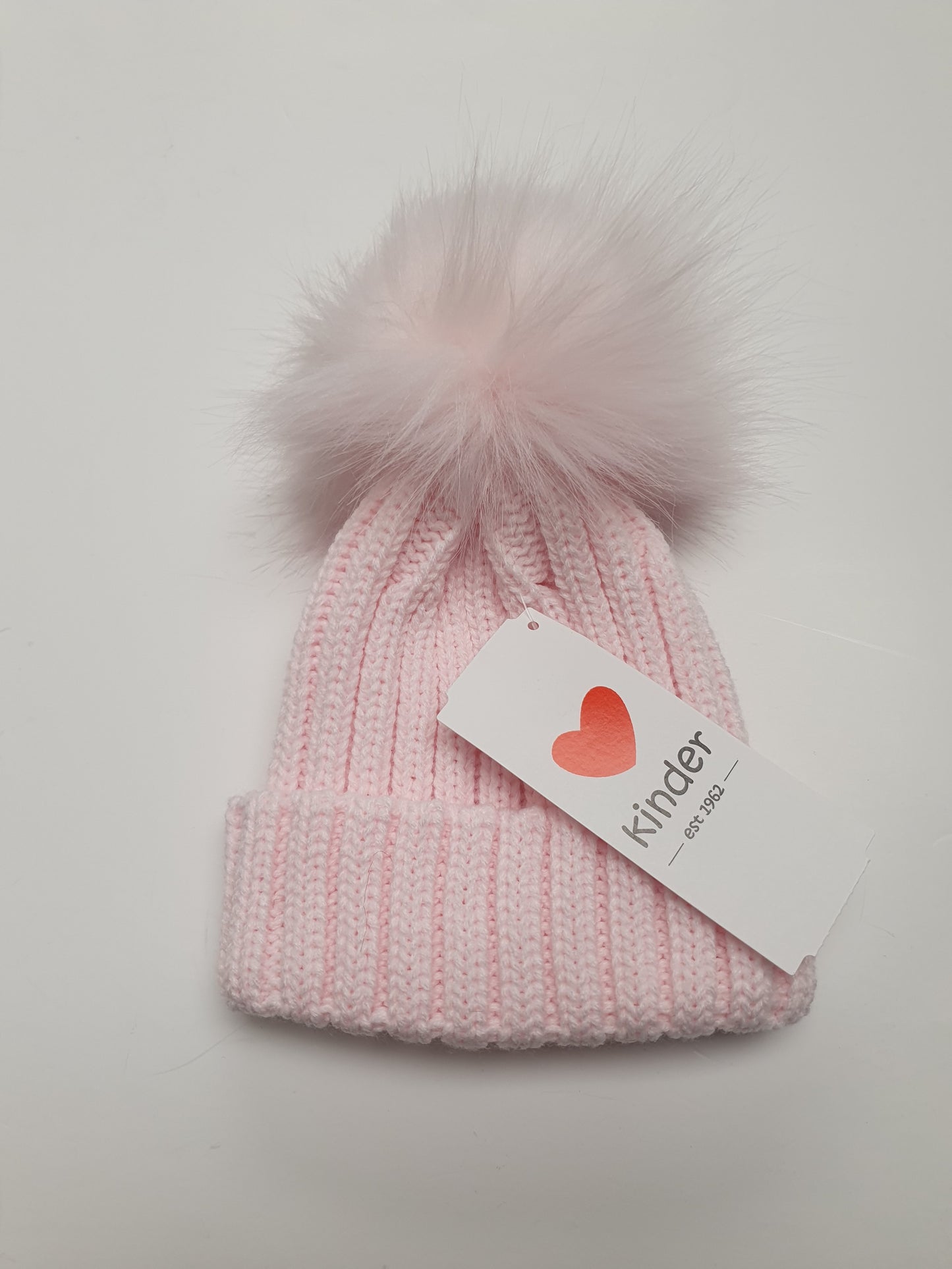 Fur pom pom hat