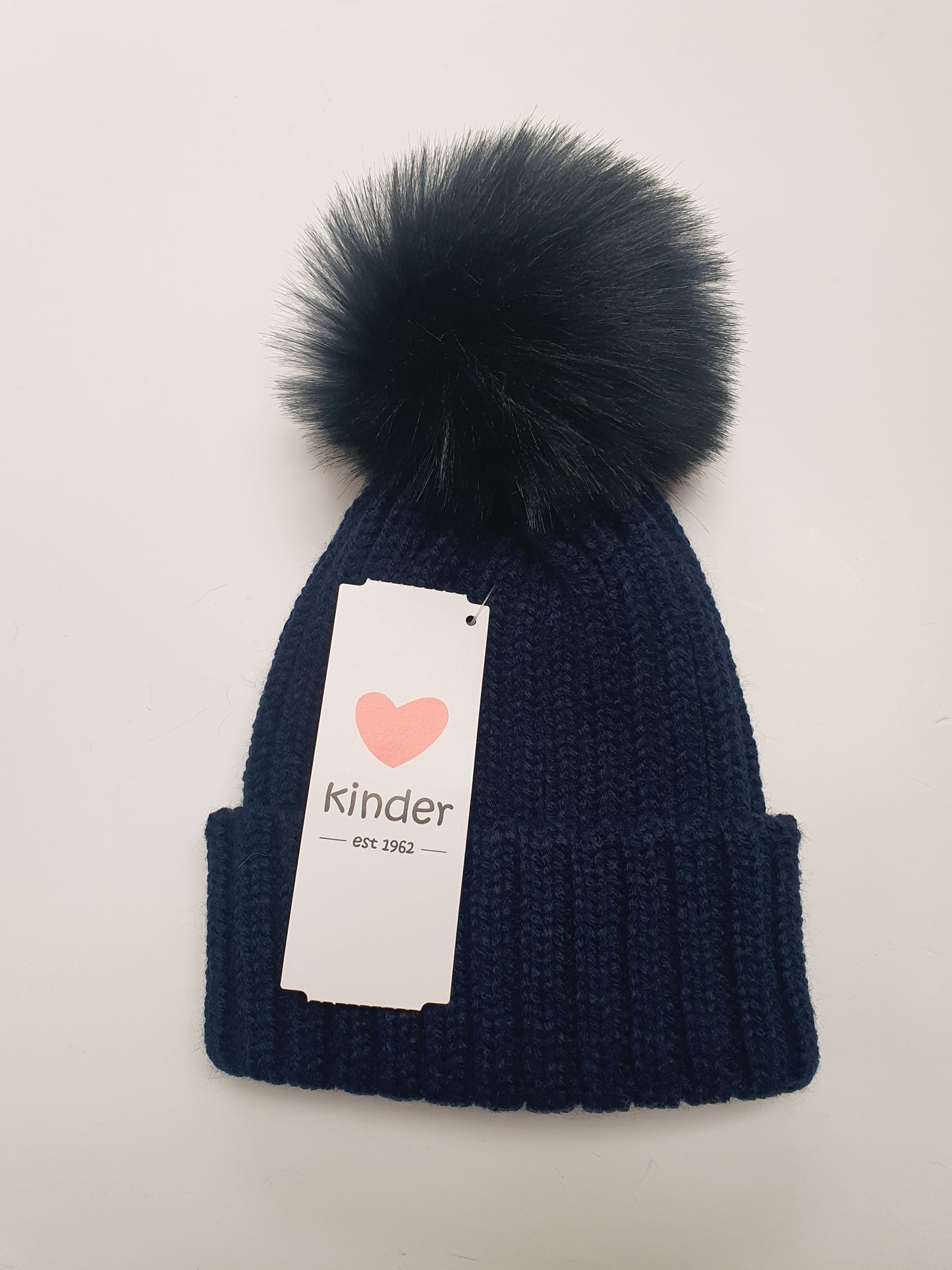 Fur pom pom hat