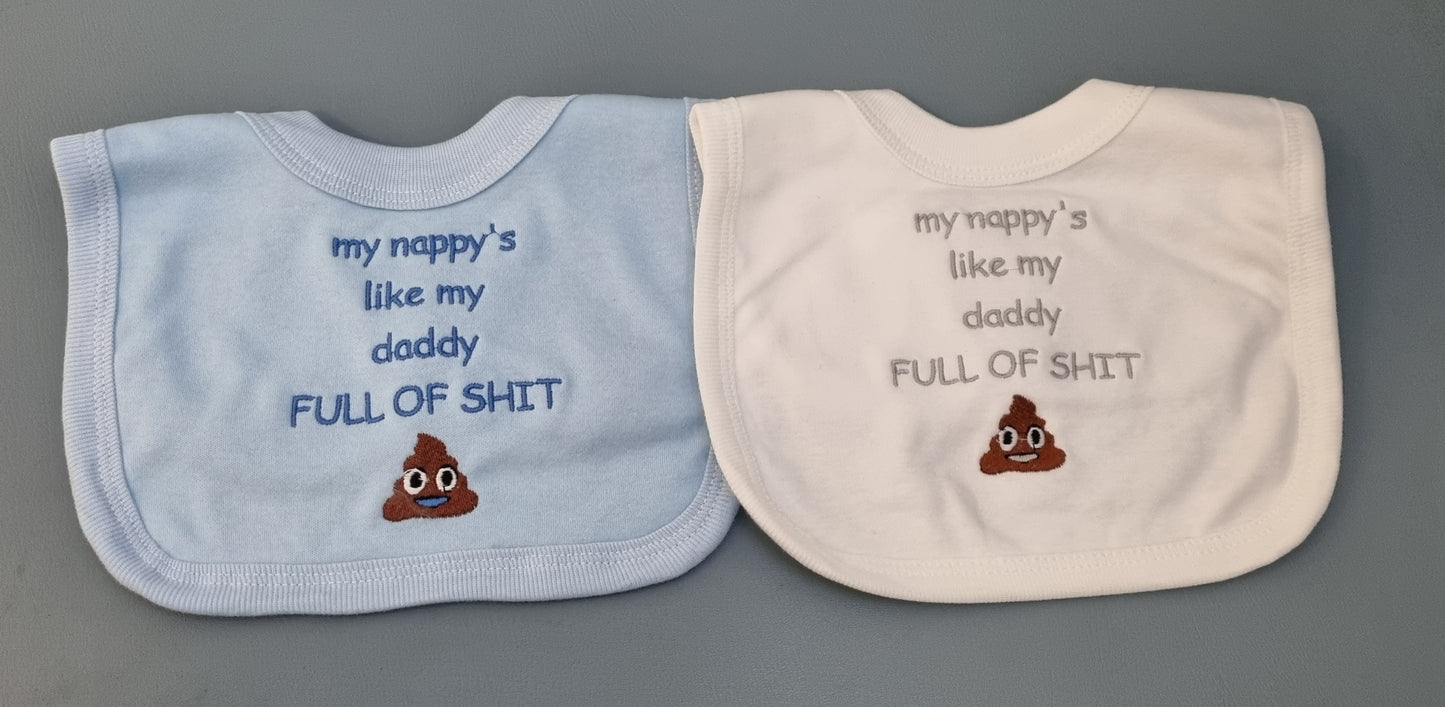 Nappys like my daddy bib