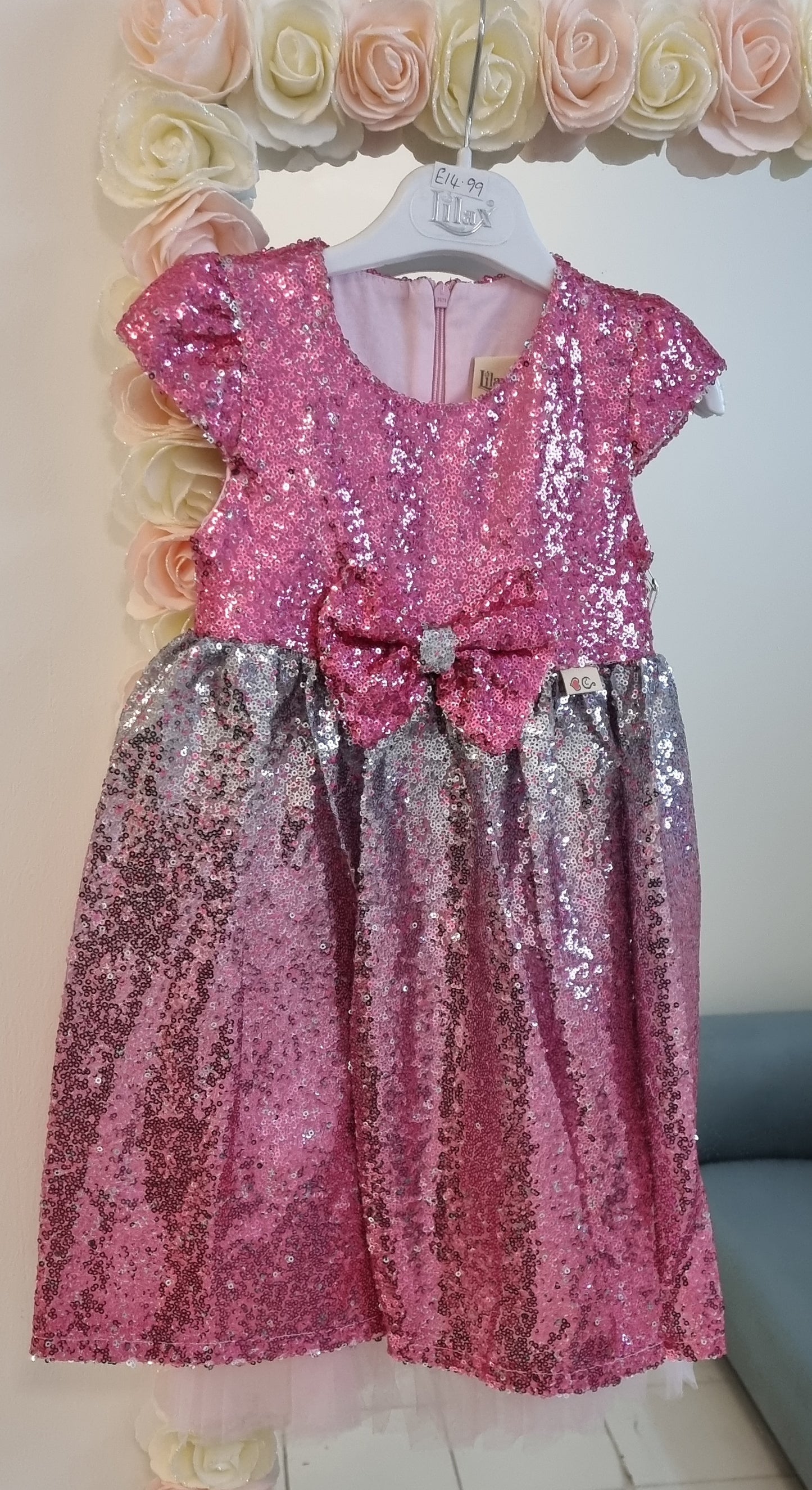 Full sparkle girls dress (2 colours)