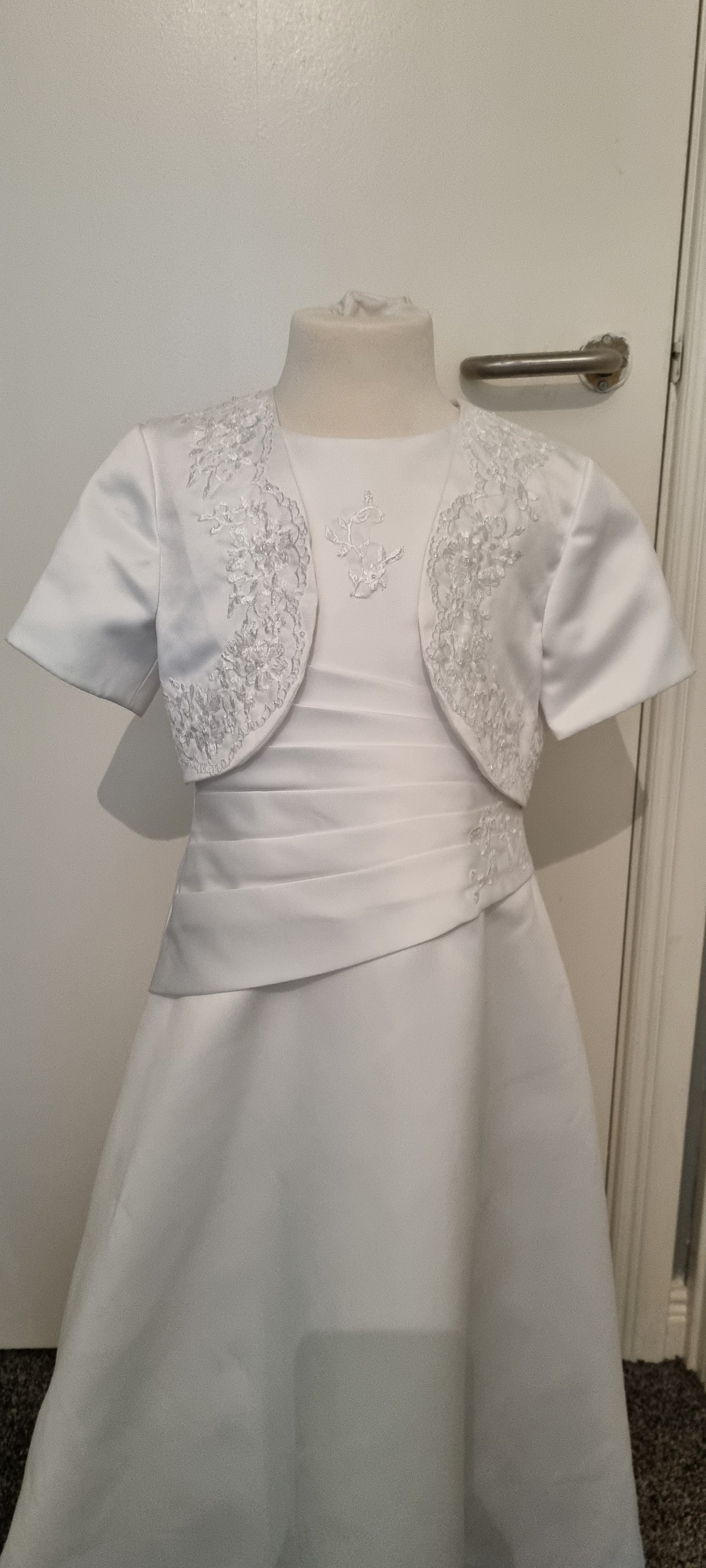 2 piece communion dress and jacket