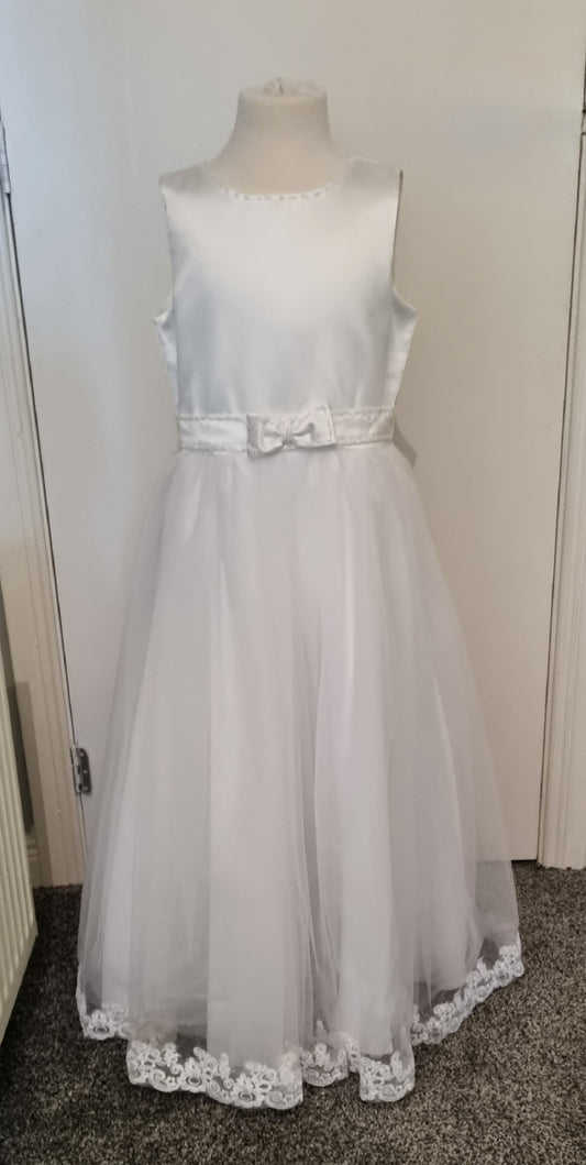 Beaded Communion dress with bolero