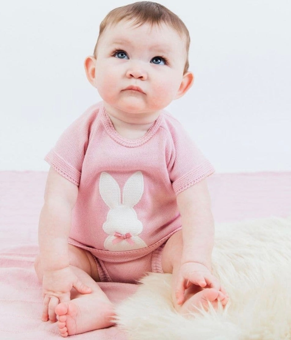 Bunny 2 piece set pink