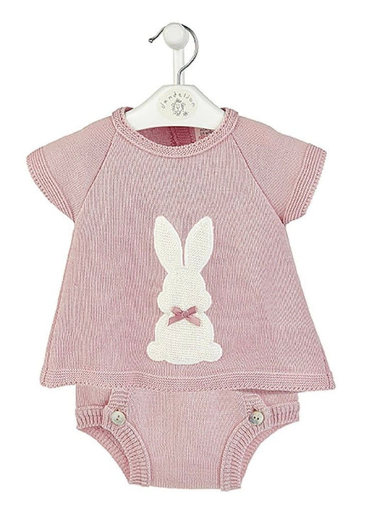 Bunny 2 piece set pink