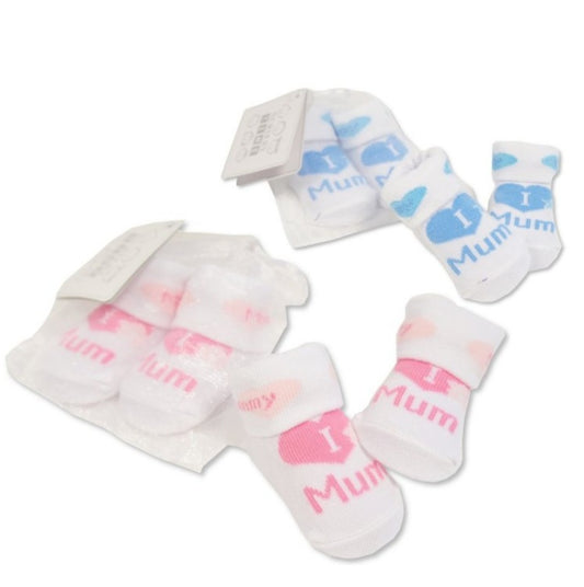 Baby i love mum/dad socks