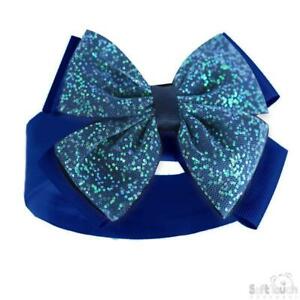 Navy bow headband