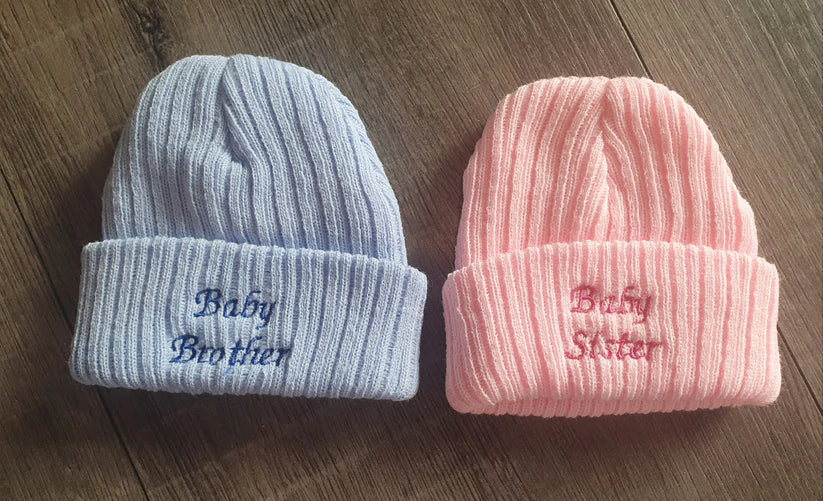 Baby brother/sister hat