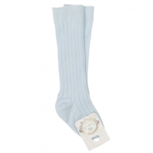 knee high ribbed plain socks