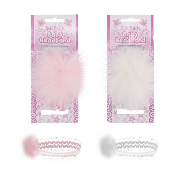 fluffy pom headbands