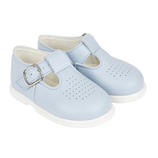 Hard sole baby blue baypod shoes