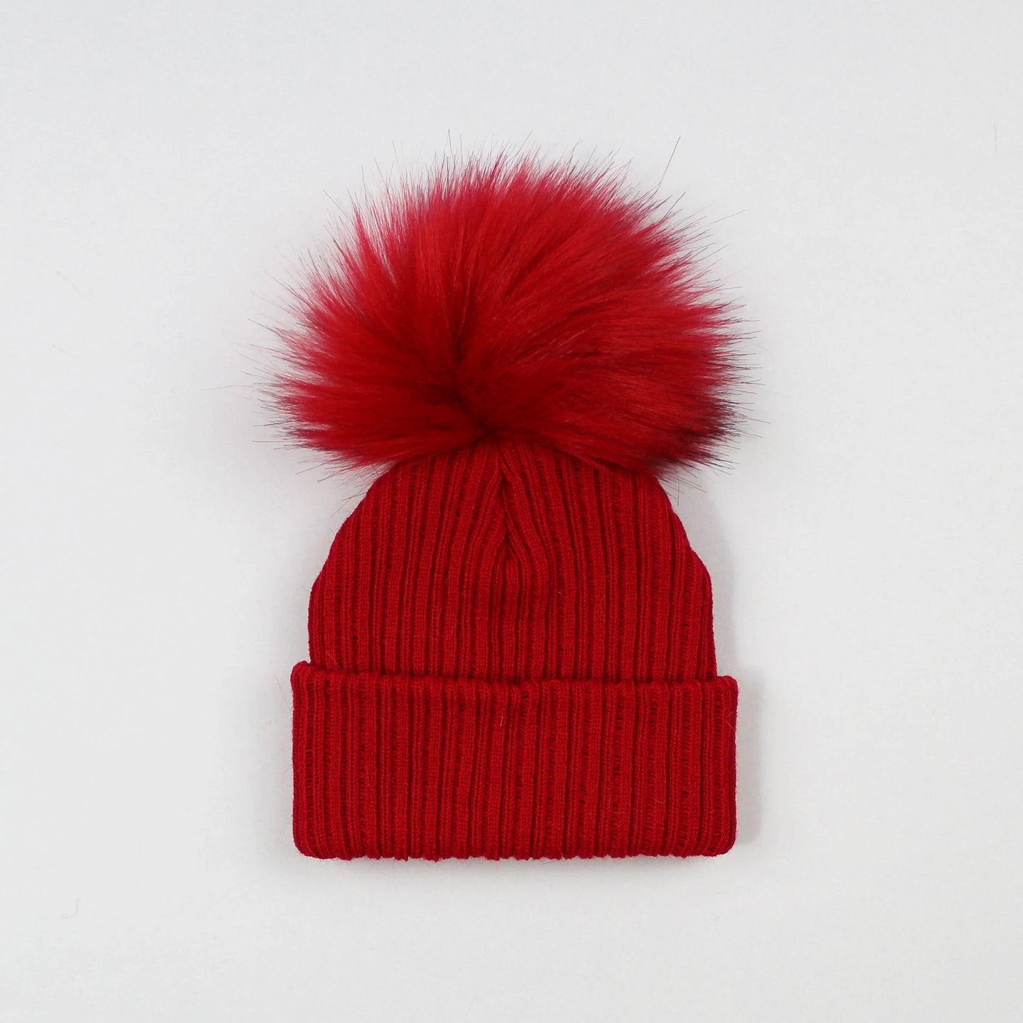 single fur pom hats