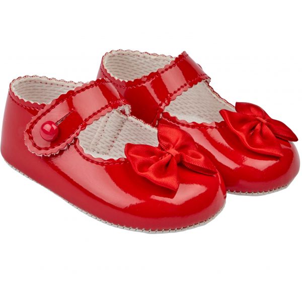 Girls soft sole small bow baypod shoes