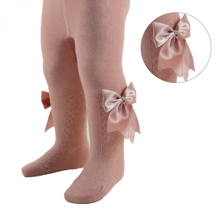 Girls bow tights 6 colours