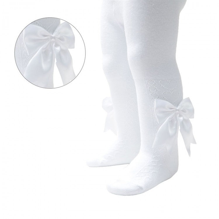 Girls bow tights 6 colours