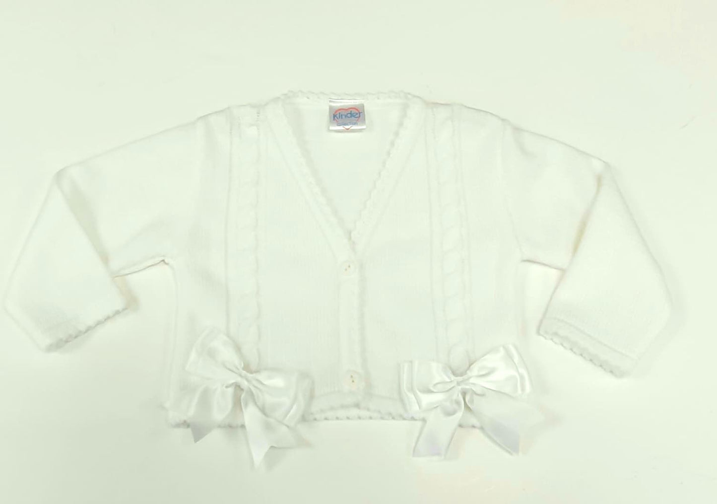 White cardigan with bows 2 colours available